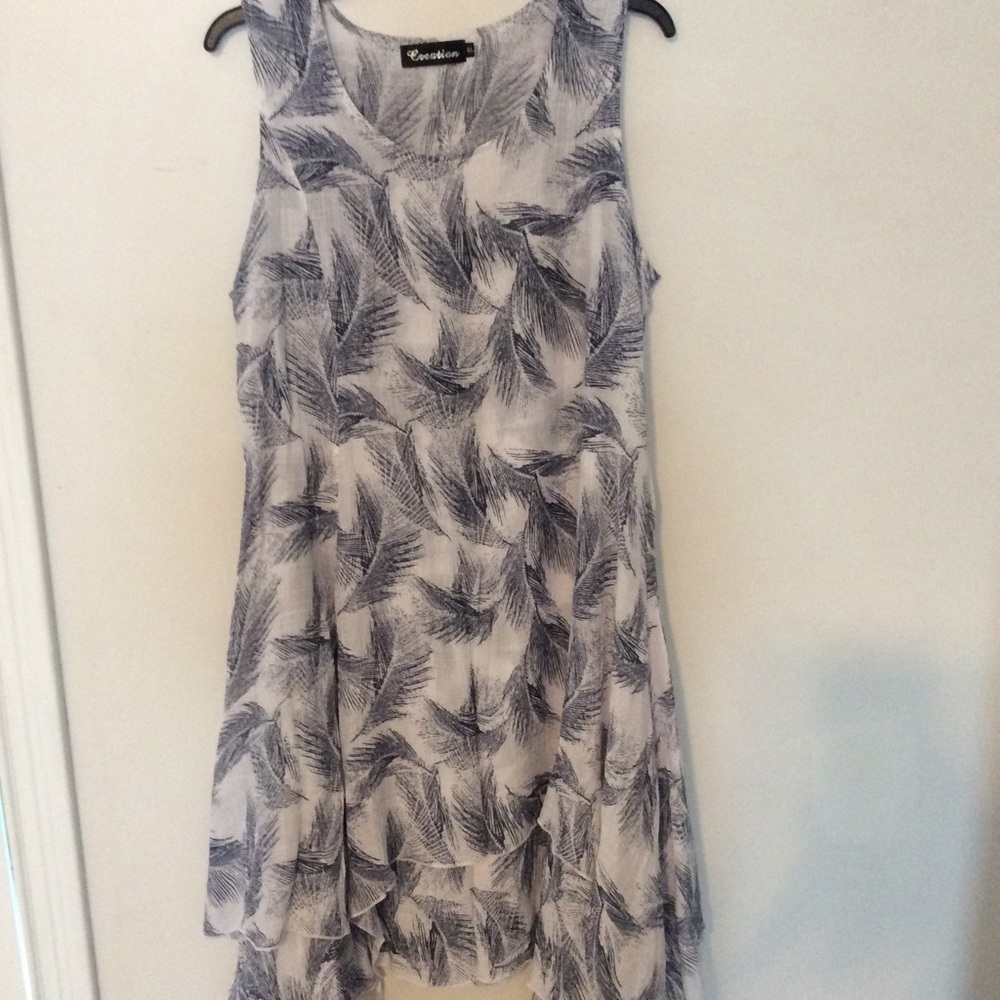 Creation asymmetrical dress.